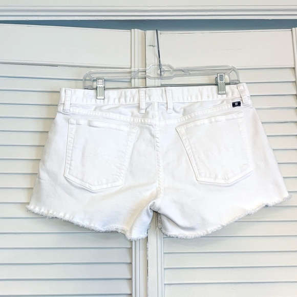 Irving & Fine for Lucky Brand White Embroidered Riley Jean Shorts Size 8 29 - Picture 4 of 9